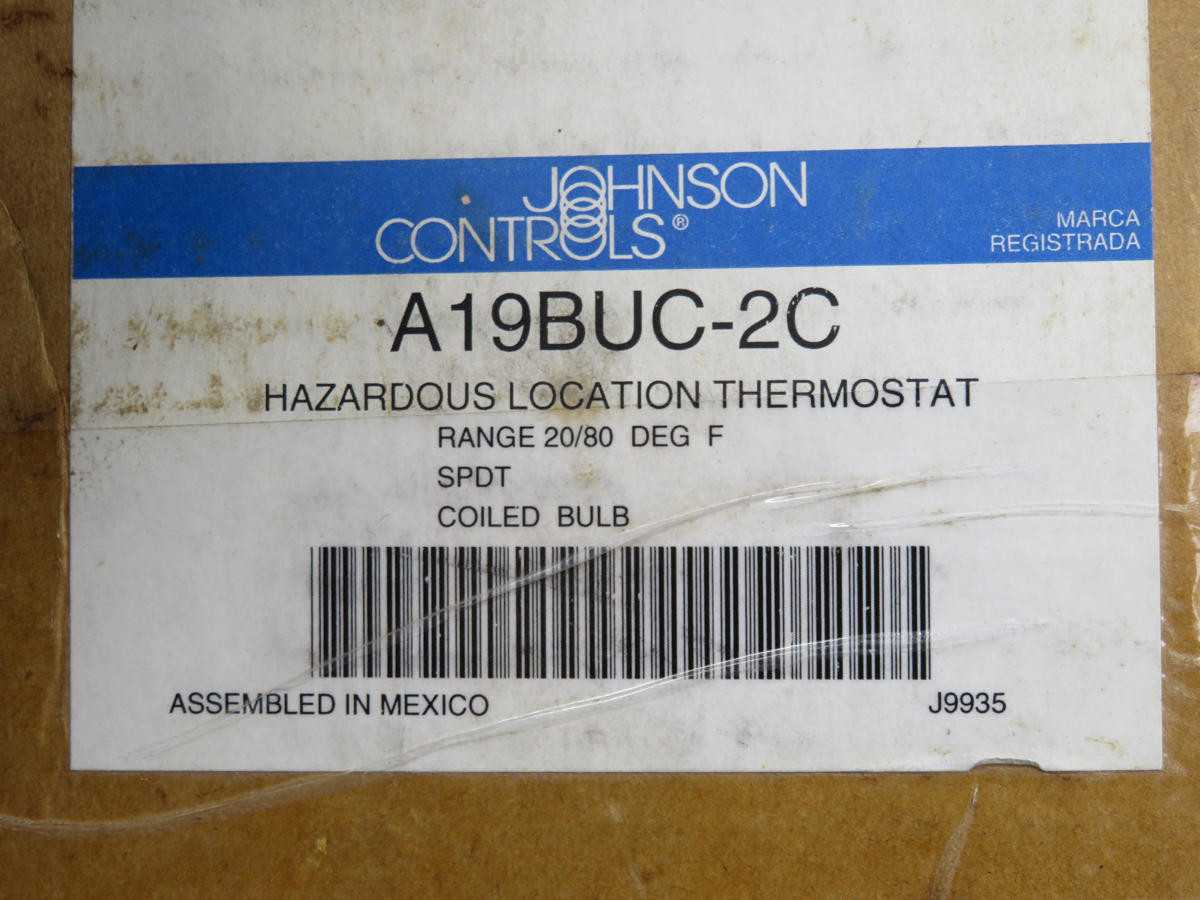 JOHNSON CONTROL A19BUC-2 THERMOSTAT T226557 - THERMOSTATS