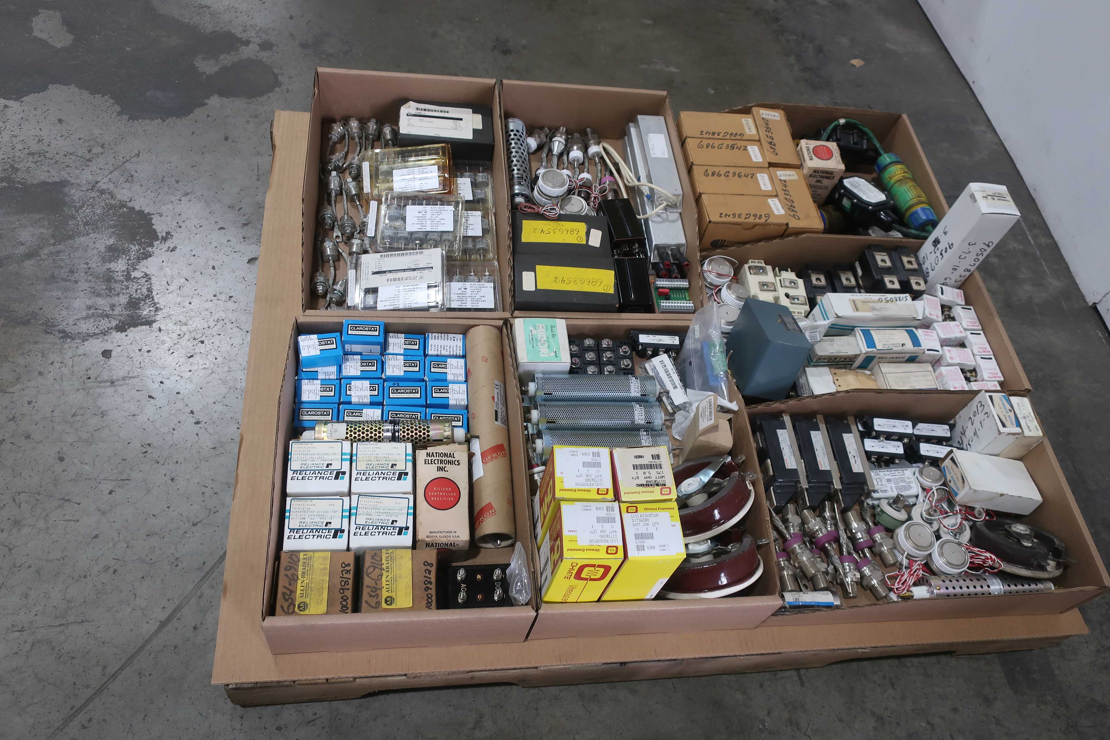 SKU 1762865 - 2 PALLETS OF ASSORTED ELECTRICAL COMPONENTS - ELECTRICAL COMPONENTS