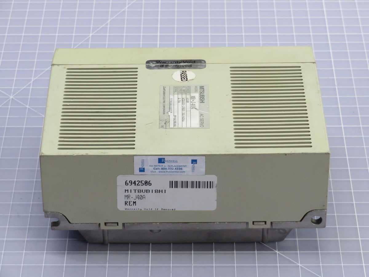 MITSUBISHI MRJ40A AC SERVO DRIVE T249275 - SERVO