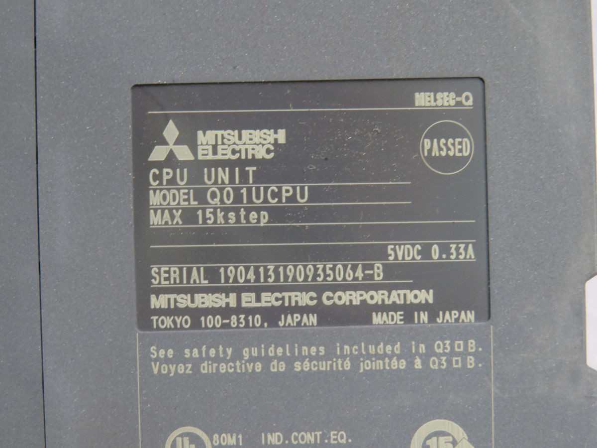 MITSUBISHI QO1UCPU PLC CPU MODULE T256211 - PLC MODULES