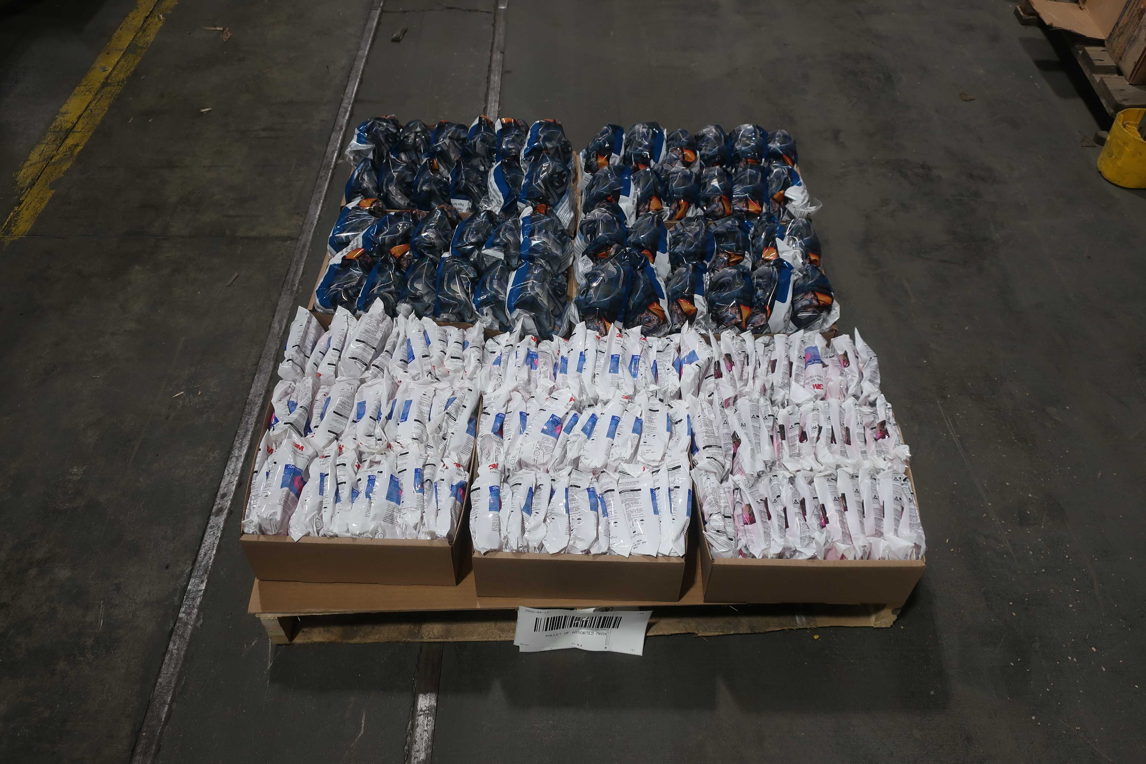 SKU 1761993 - PALLET OF ASSORTED MASK - PPE