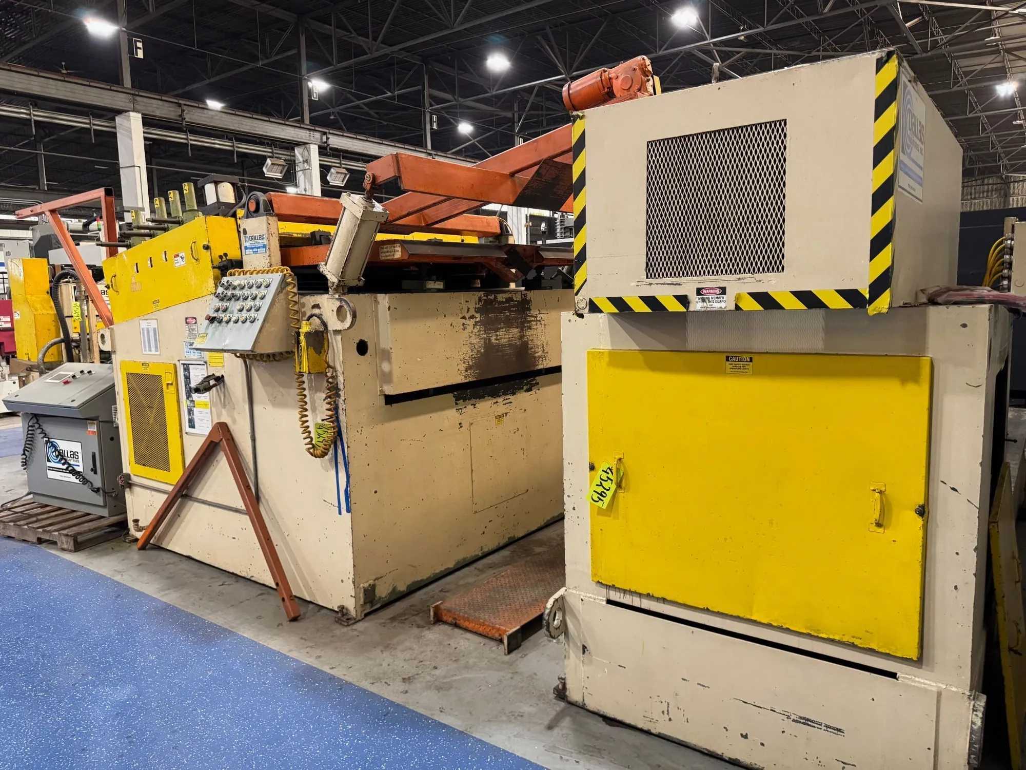 1998 Dallas DJR Coil Feed Line, 20000 lb x 72", DPS-4 1/4-2-72 Straightener, DRF-672 Servo Feed - COIL STOCK FEEDERS