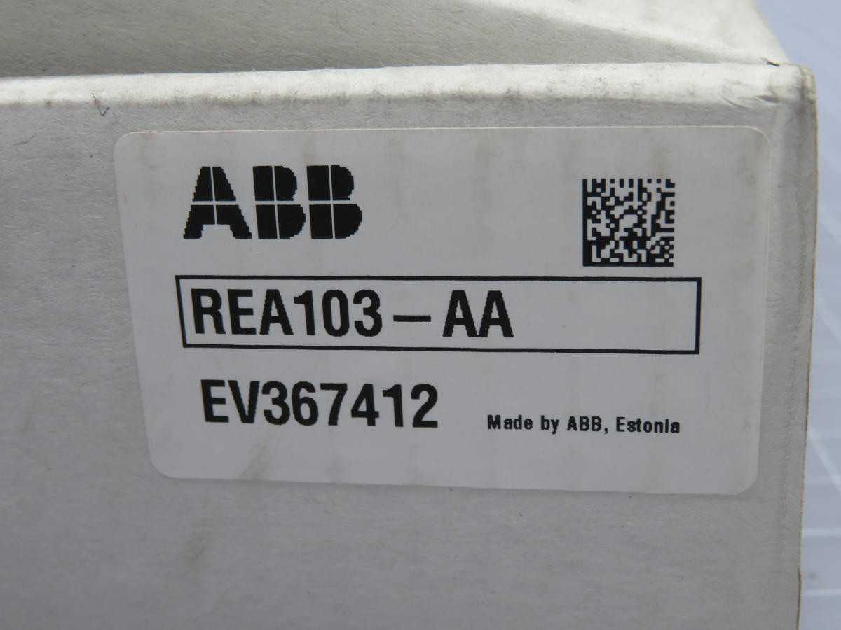 ABB REA103-AA ARC PROTECTION MODULE T214738 - OPERATOR CONTROLS