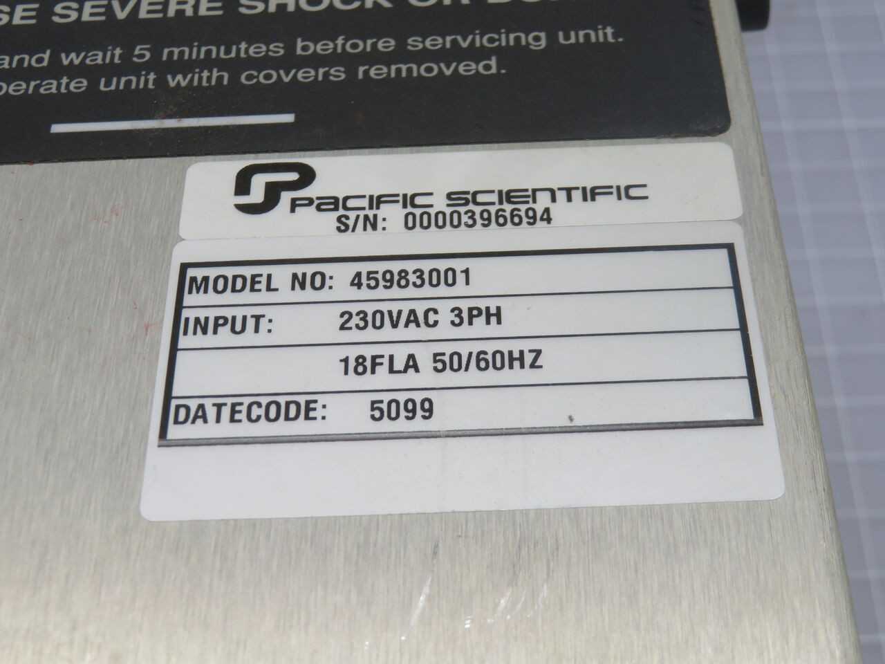 Pacific Scientific 45983001 Servo Drive Amplifier T245301 - SERVO MOTORS