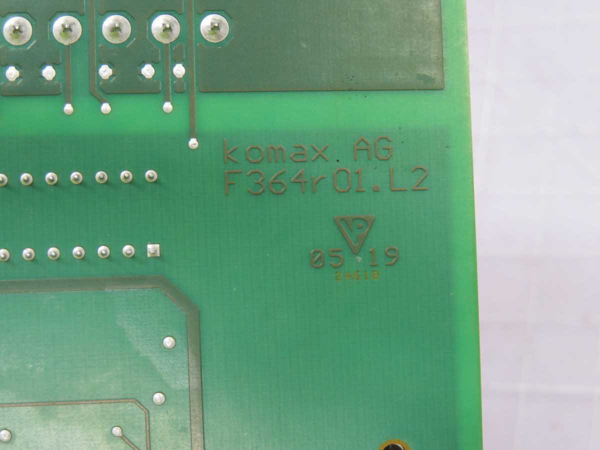 KOMAX F364R01.L2 CIRCUIT BOARD T247753 - PCB CIRCUIT BOARDS