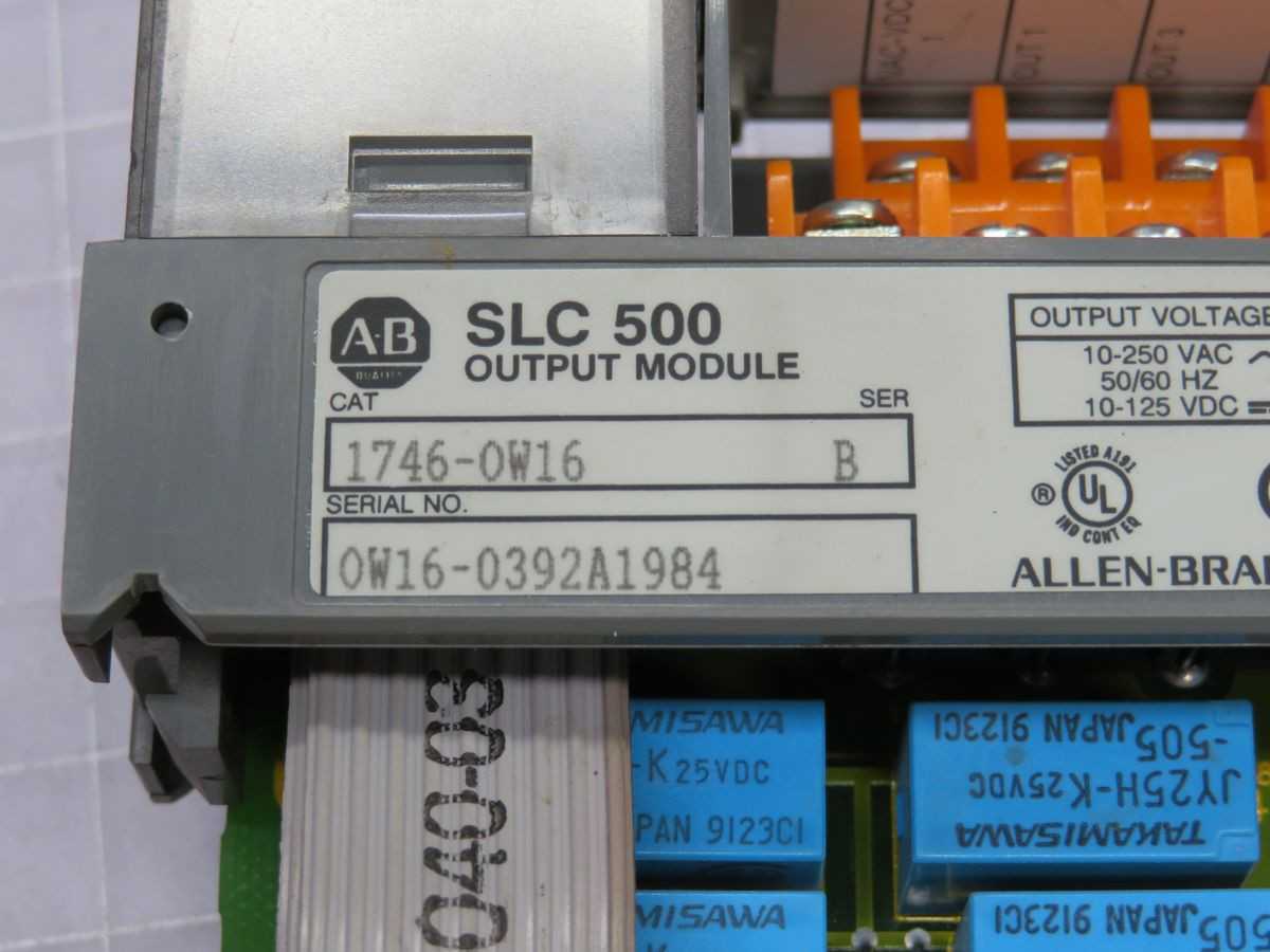 ALLEN BRADLEY 1746-0W16 OUTPUT MODULE T248692 - INDUSTRIAL PARTS