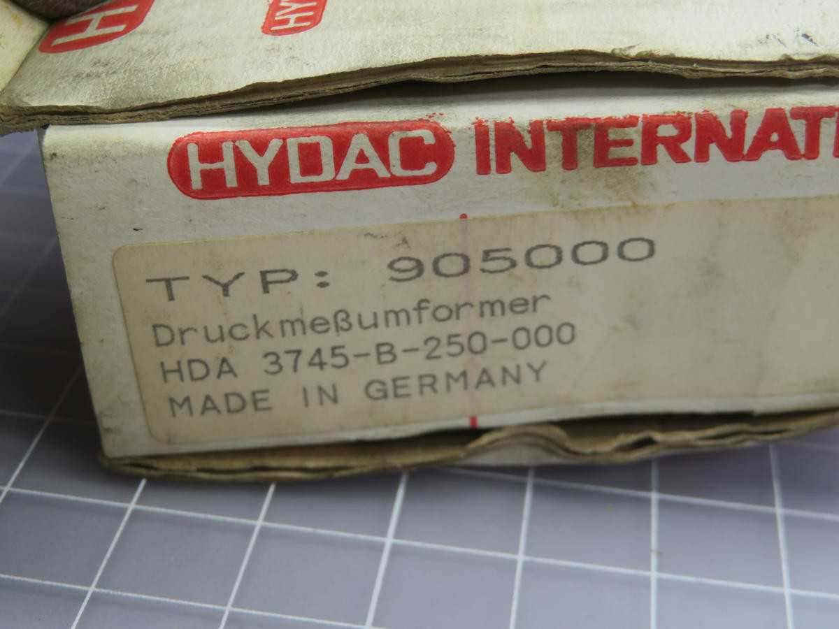 HYDAC HDA-3745-B-250-000 PRESSURE TRANSDUCER T241173 - FLOW TRANSMITTER