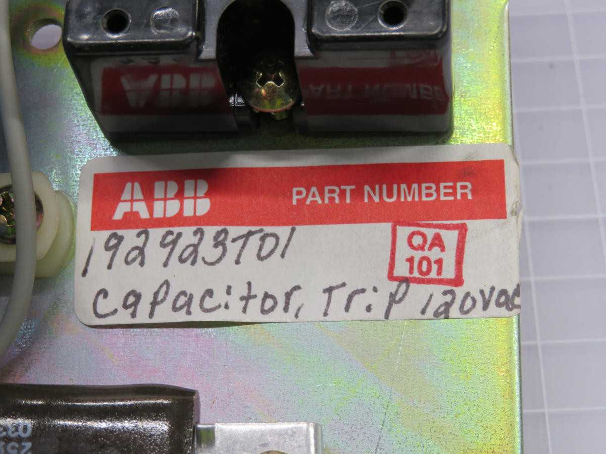 ABB 1504 STD Capacitor T217713 - Model 192923T01 for Reliable Performance - CIRCUIT BREAKERS