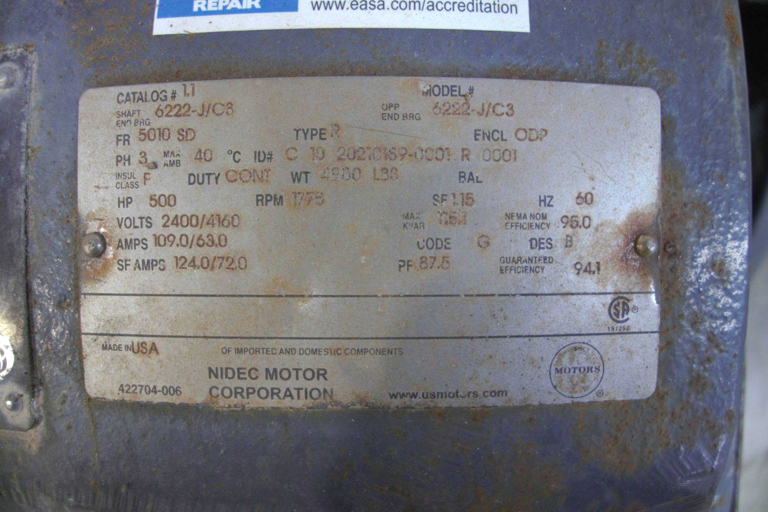 SKU 1786028 - US MOTORS 6222-J/C3 AC MOTOR - AC MOTOR