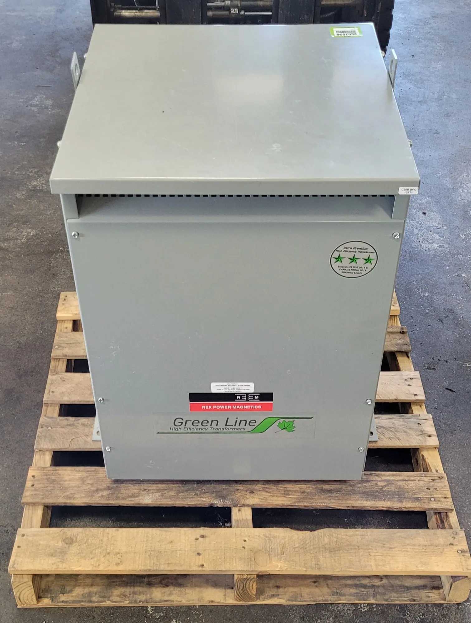 30 kVA REX Power Magnetics BC30H-M/Z3 3 Phase Transformer 480-208/120V - POWER TRANSFORMERS