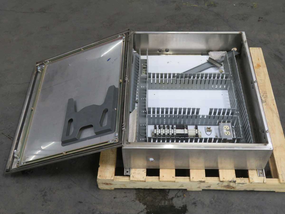 Hoffman A-160 Stainless Steel Control Panel Enclosure T254017 - ELECTRICAL ENCLOSURES