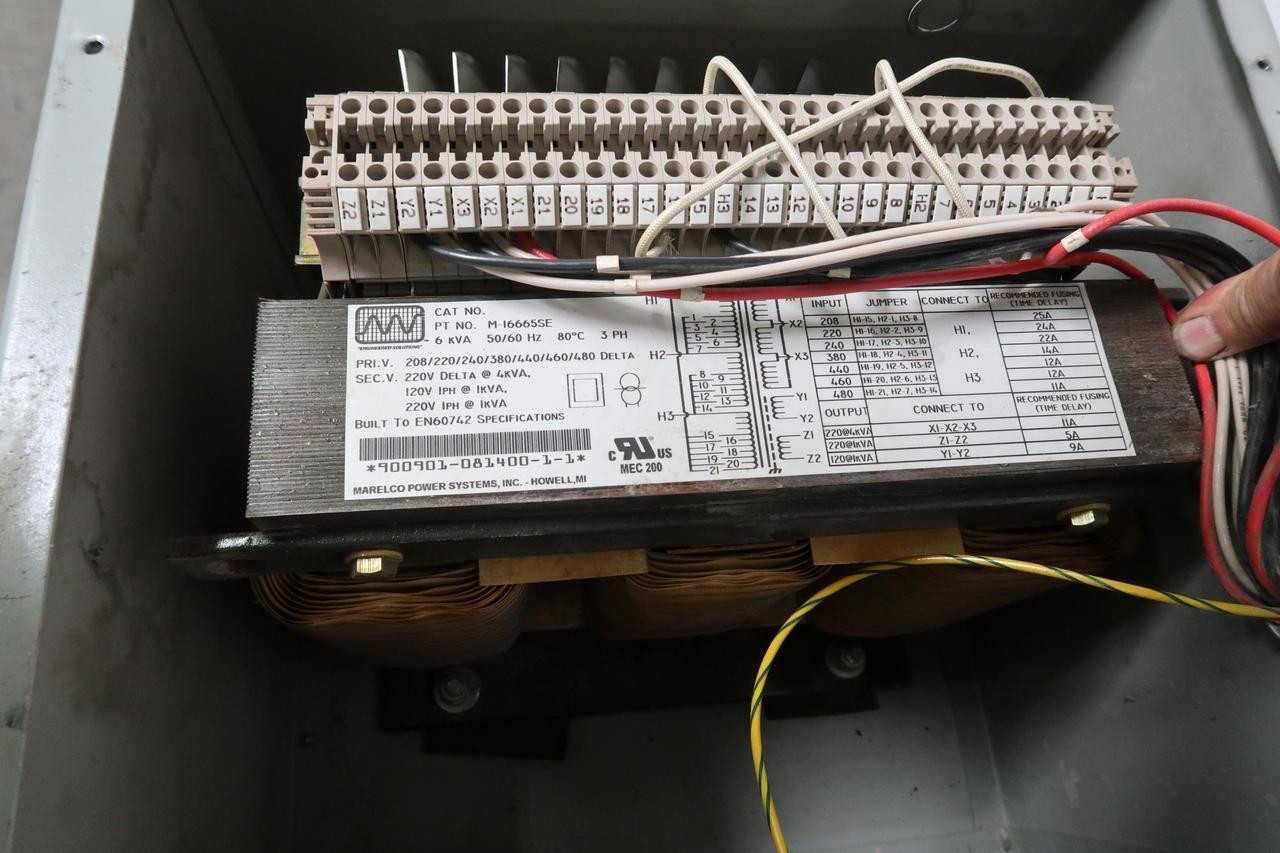 MARELCO POWER SYSTEMS M-16665SE 6 KVA 3 PH TRANSFORMER T125759 - POWER TRANSFORMERS