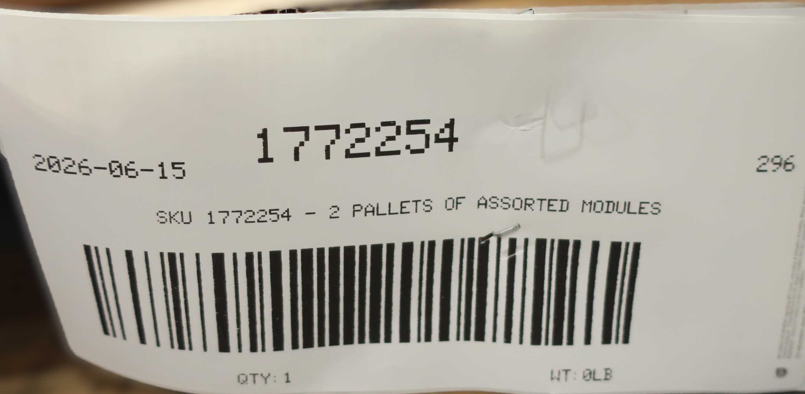 SKU 1772254 - 2 PALLETS OF ASSORTED MODULES - AUTOMATION & CONTROLS