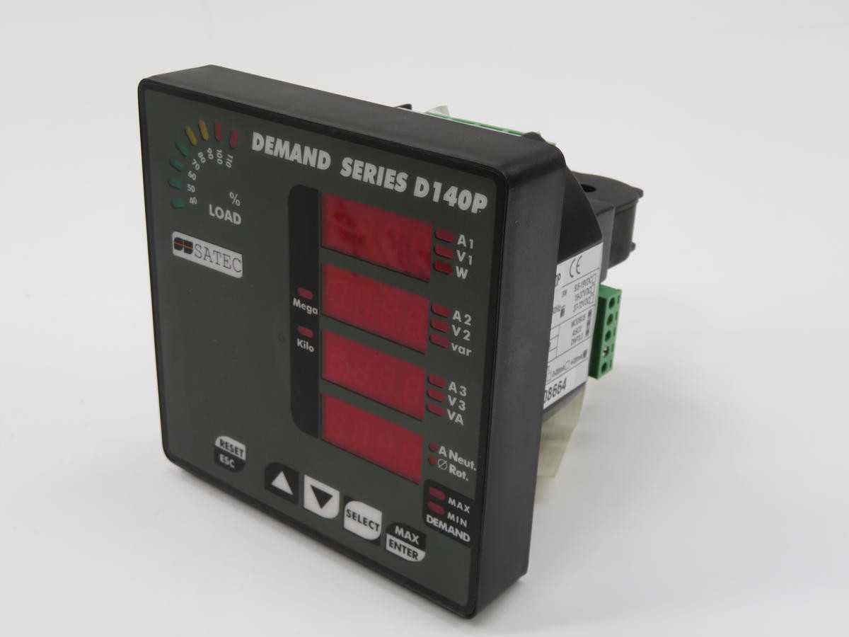 SATEC D140P MULTIFUNCTIONAL POWER DEMAND METER T231752 - PANEL METERS
