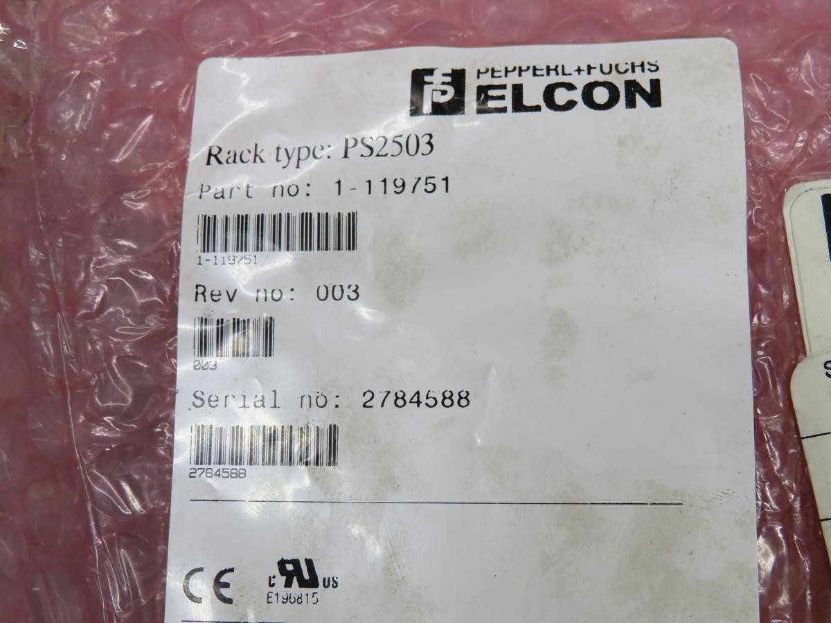 Pepperl & Fuchs 1-119751 Power Rack T212945 - Reliable Industrial Equipment - AUTOMATION & CONTROLS