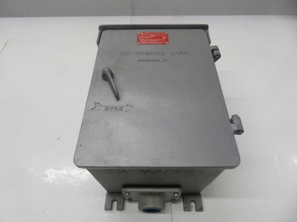 GAI-TRONICS 732-101 PARTY WEATHERPROOF ALUMINUM ENCLOSURE NEMA 3R T210218 - ELECTRICAL ENCLOSURES