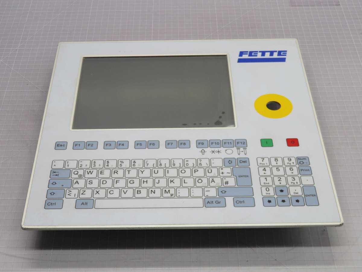 Fette 5D5501.09 Panel With Keyboard T209749 - OPERATOR INTERFACE PANELS