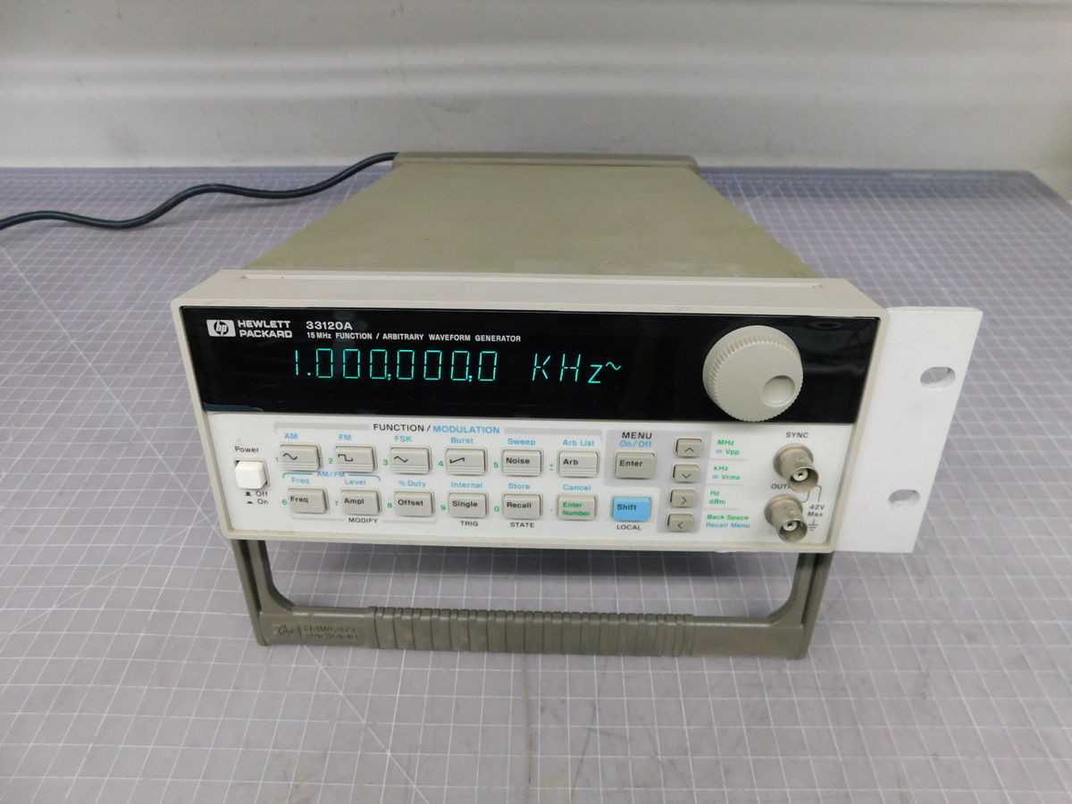HP 33120A FUNCTION/ARBITRARY WAVEFORM GENERATOR 15 MHZ. - SIGNAL CONDITIONERS