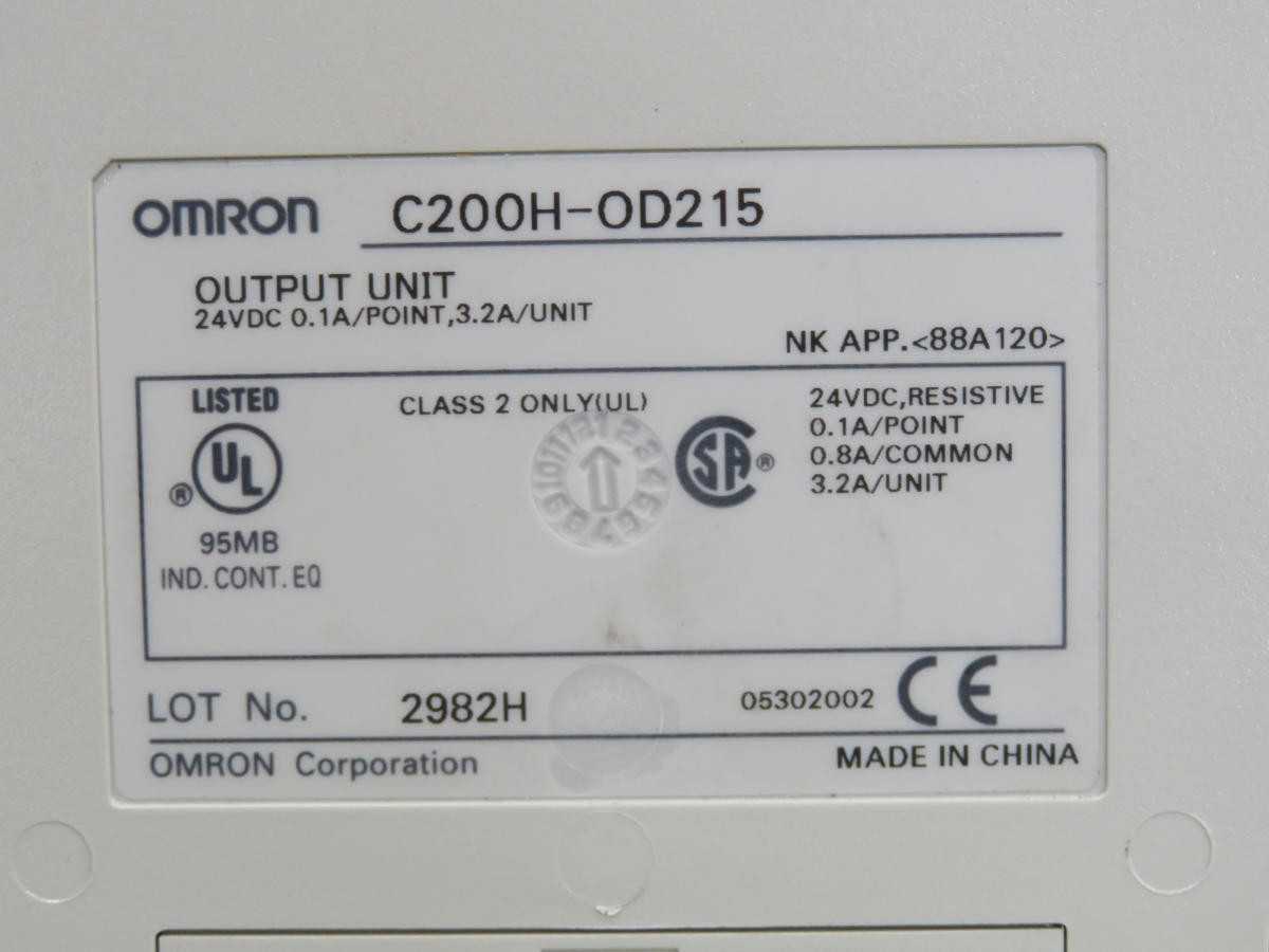 OMRON C200H-OD215 TRANSISTOR OUTPUT MODULE T239278 - PLC MODULES