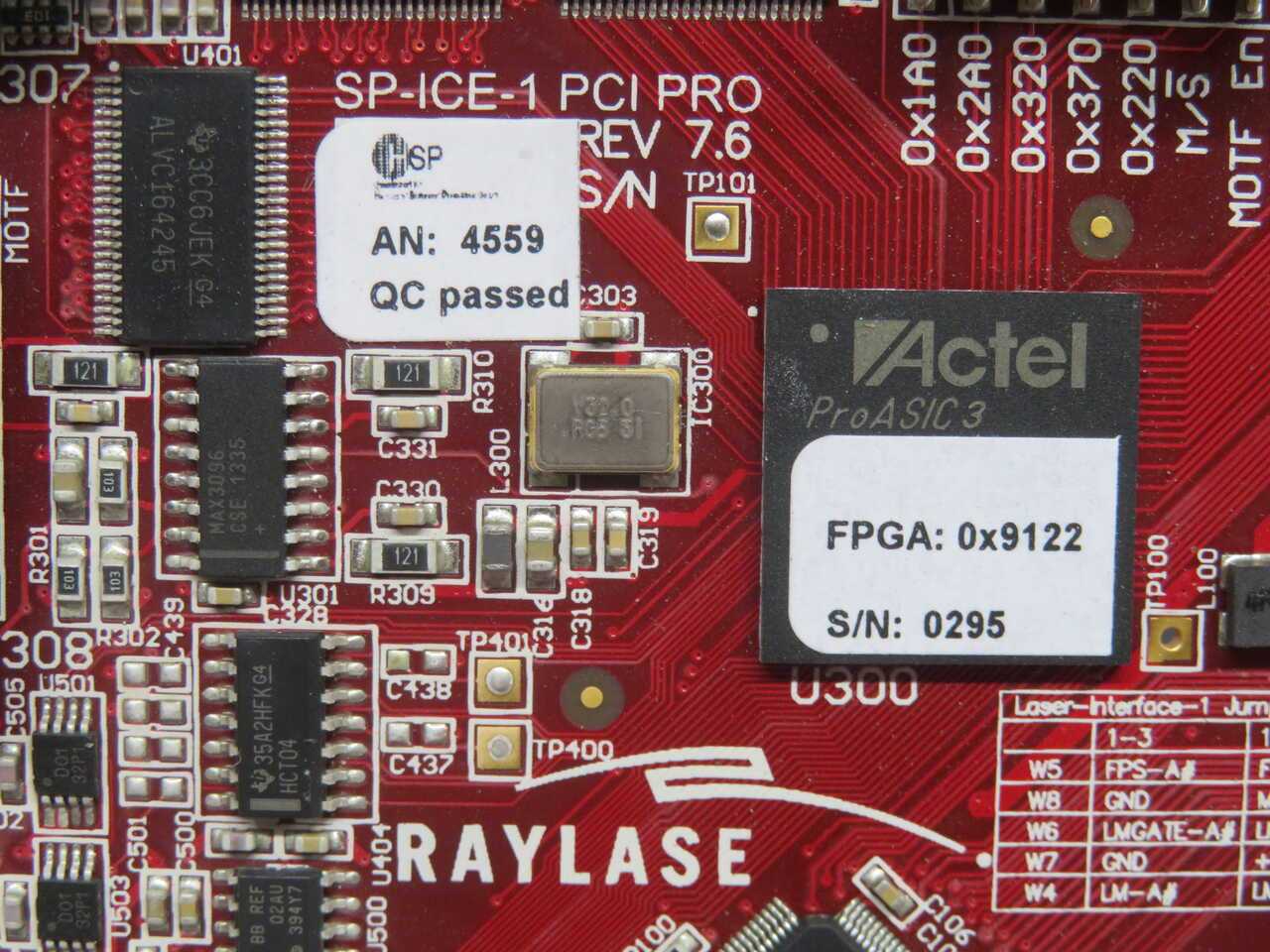 RAYLASE SP-ICE-1 PCI PRO PCI CONTROL CARD - PCB CIRCUIT BOARDS