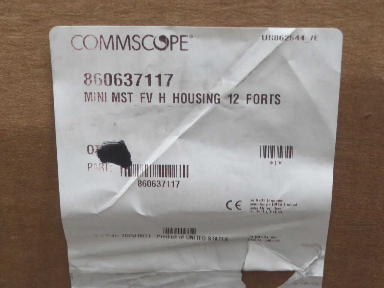 LOT OF 45 COMMSCOPE 860637117 MINI MST FV H HOUSING 12 PORT - FIBER OPTIC CABLE