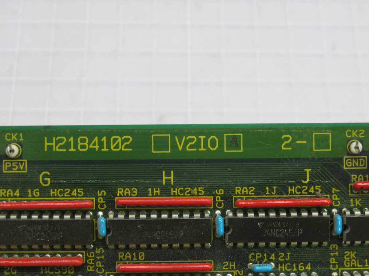 TOSHIBA H2184102 V2IOA PLC SEQUENCE CIRCUIT BOARD T258757 - OPERATOR CONTROLS