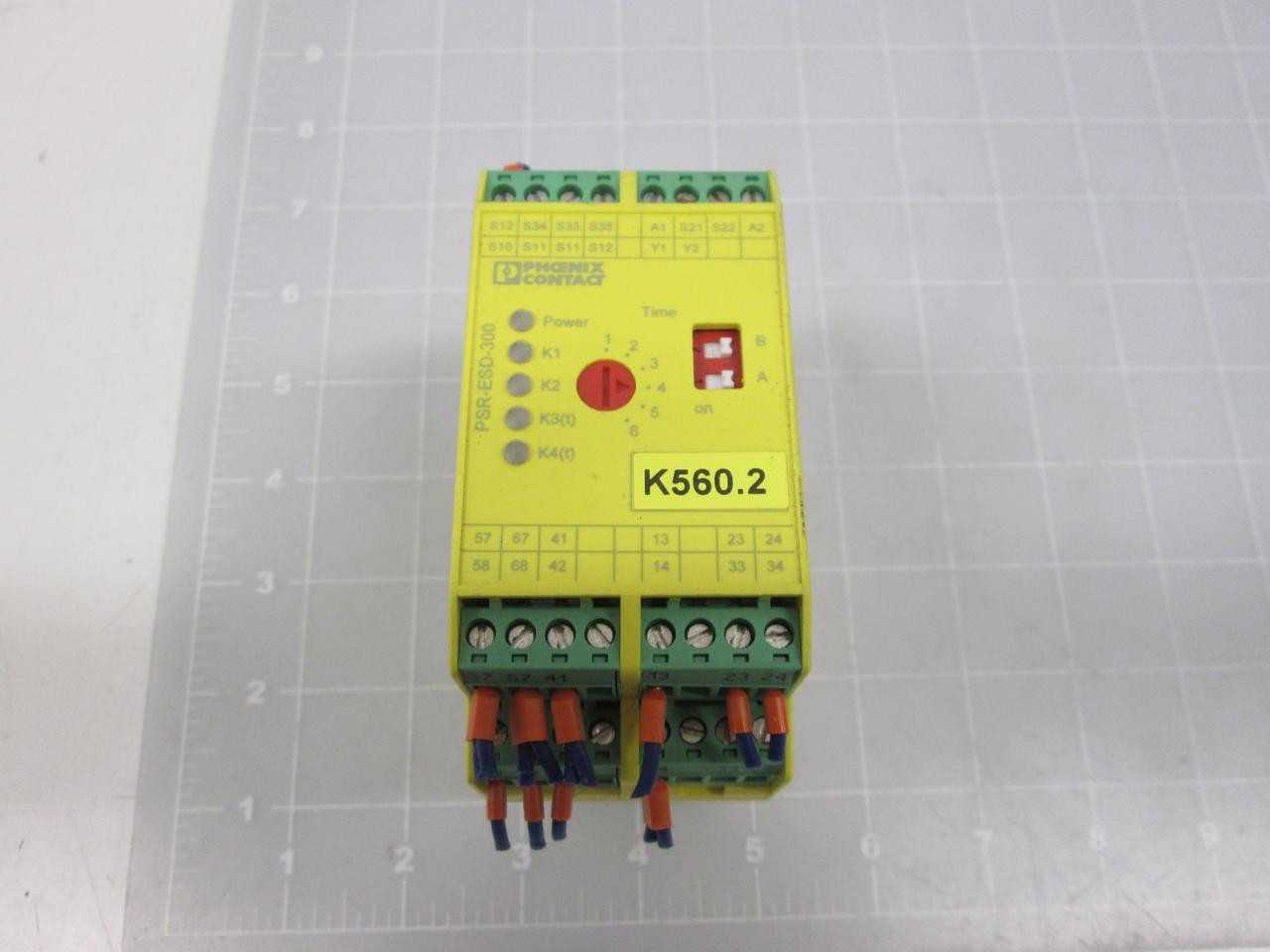 PHOENIX CONTACT PSR-ESD-300 PSR-SCP-24DC/ESD/5X1/1X2/300 29 81 42 8 SAFETY RELAY T60233 - SAFETY RELAY