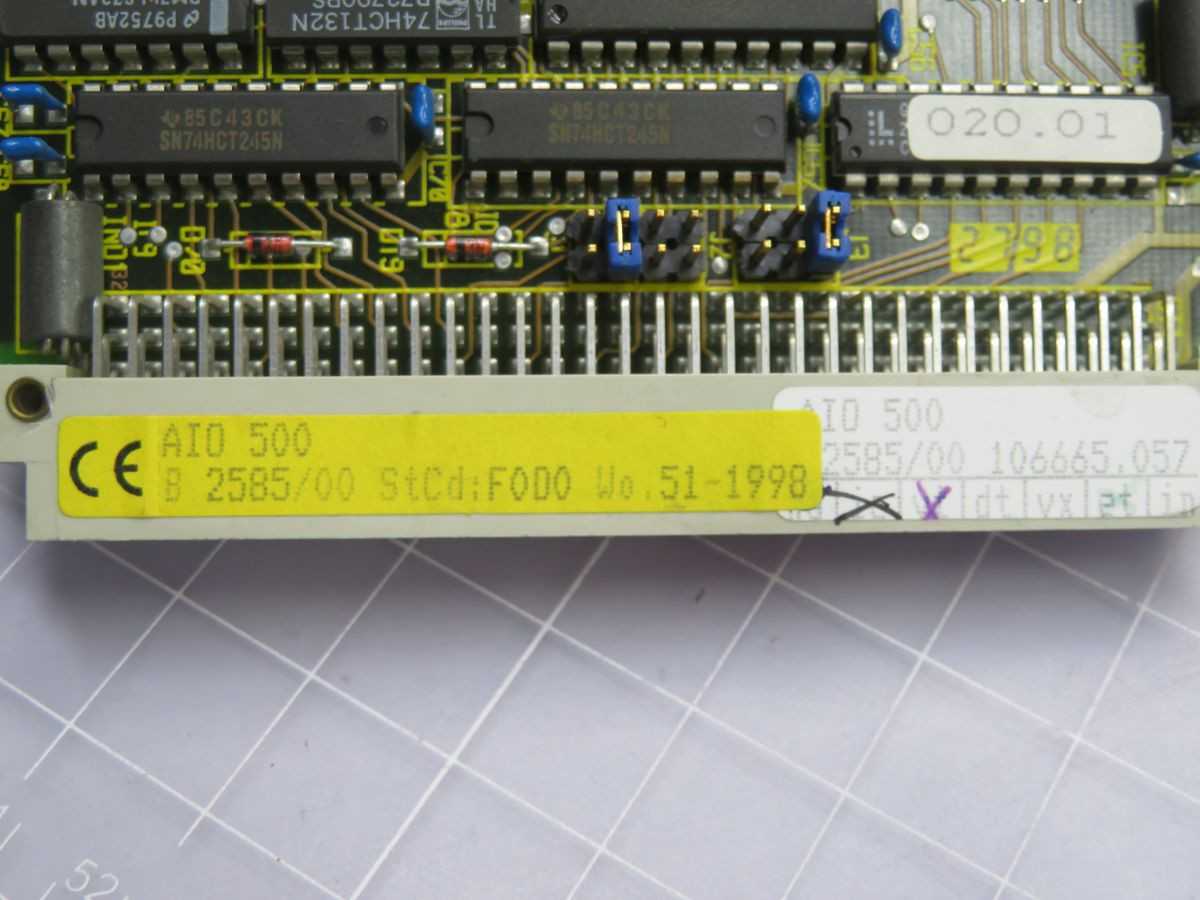 BACHMANN AI0 500 100 PROCESSOR BOARD ASSEMBLY T250335 - PCB CIRCUIT BOARDS