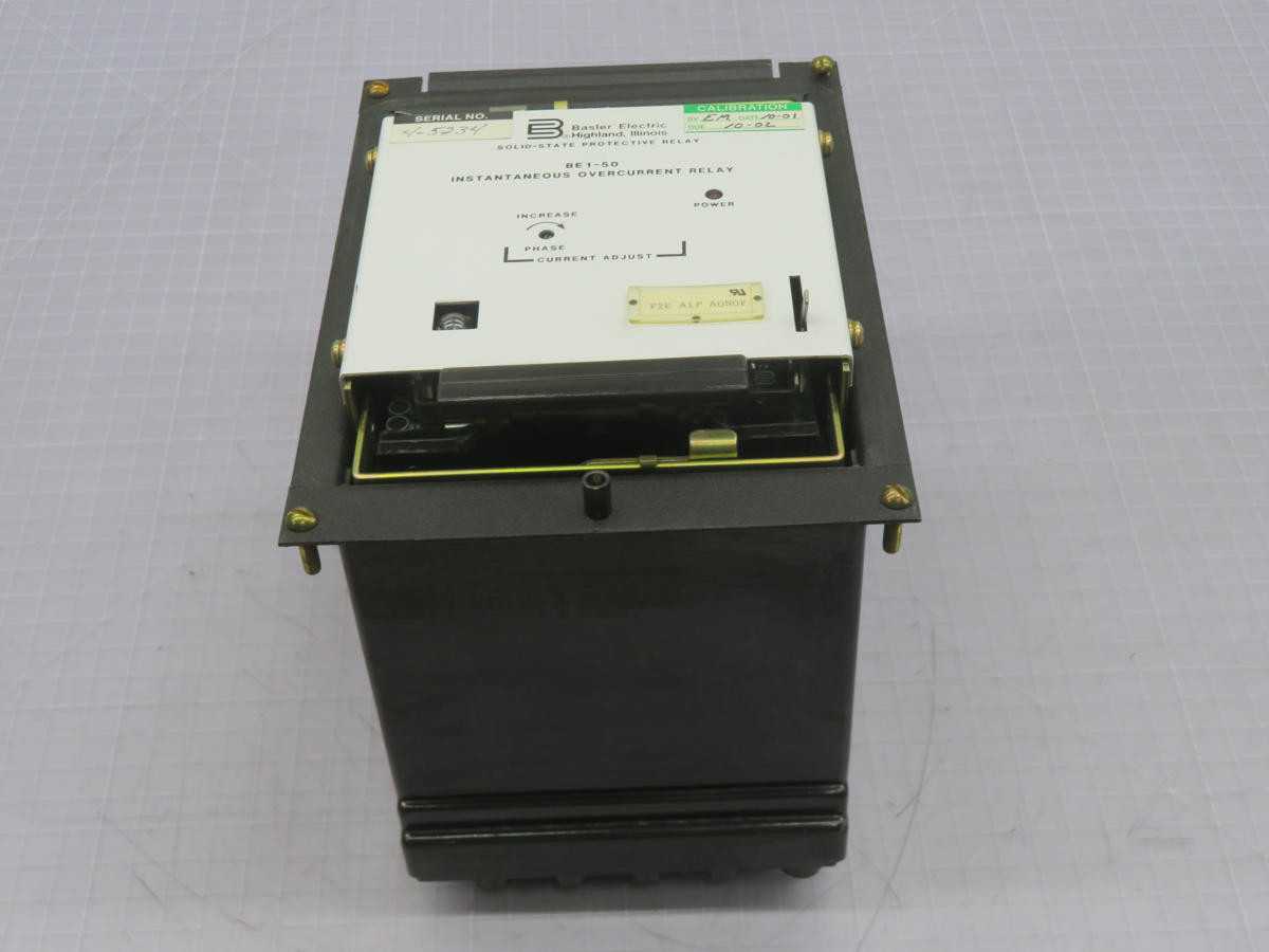 Basler Electric BE1-50 Solid State Protective Relay T215029 - PROTECTION RELAY