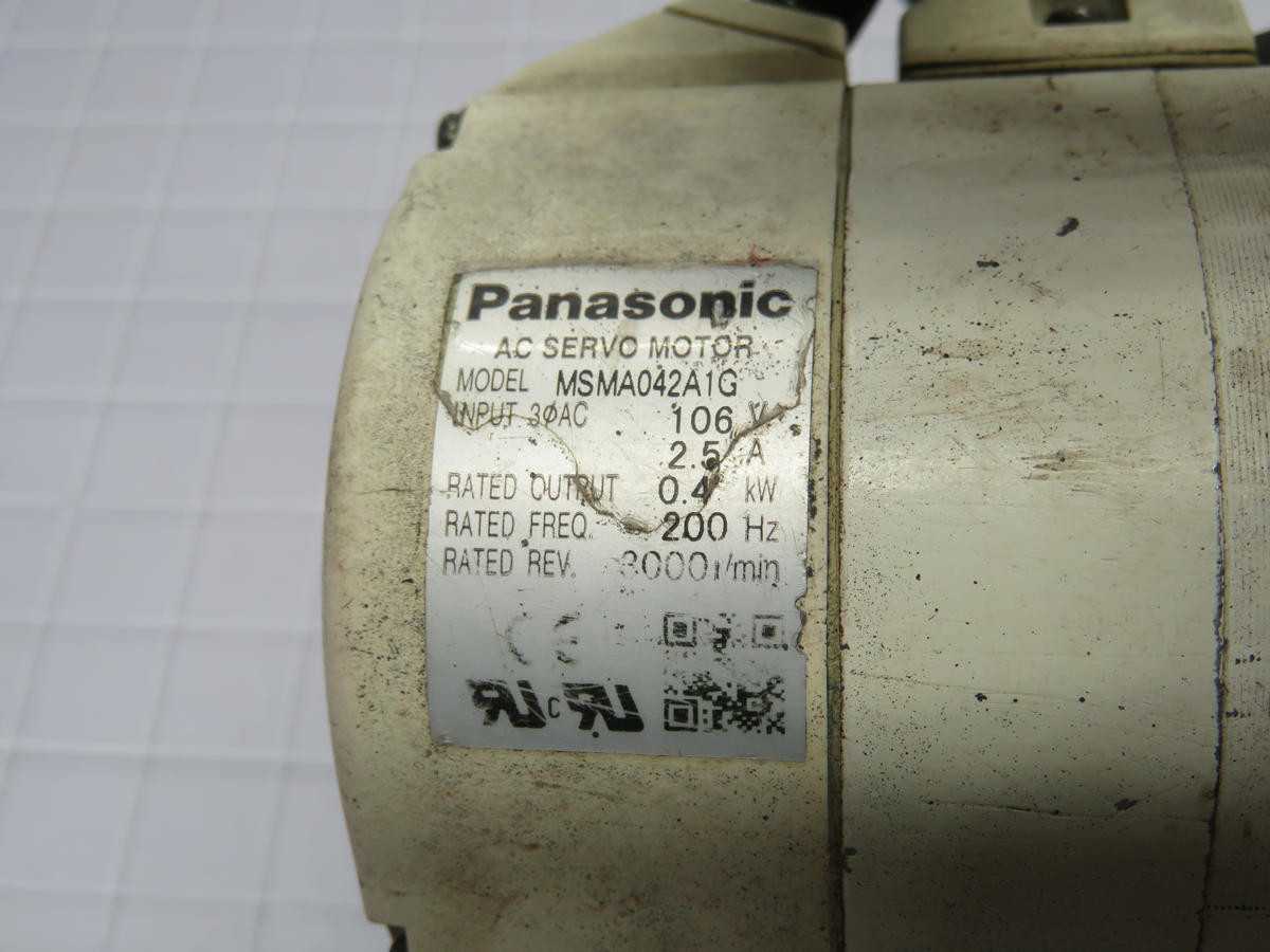 Panasonic MSMA042A1G AC Servo Motor T214723 - High Efficiency & Precision Performance - SERVO