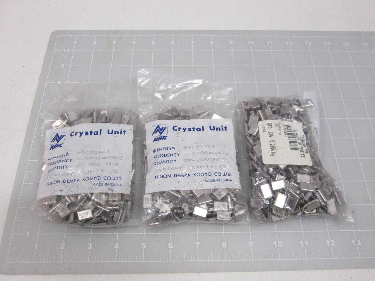 LOT OF 634 NDK NIHON DEMPA KOGYO 23153961 CRYSTAL RETENTION FILTERS T58527 - LINE FILTERS