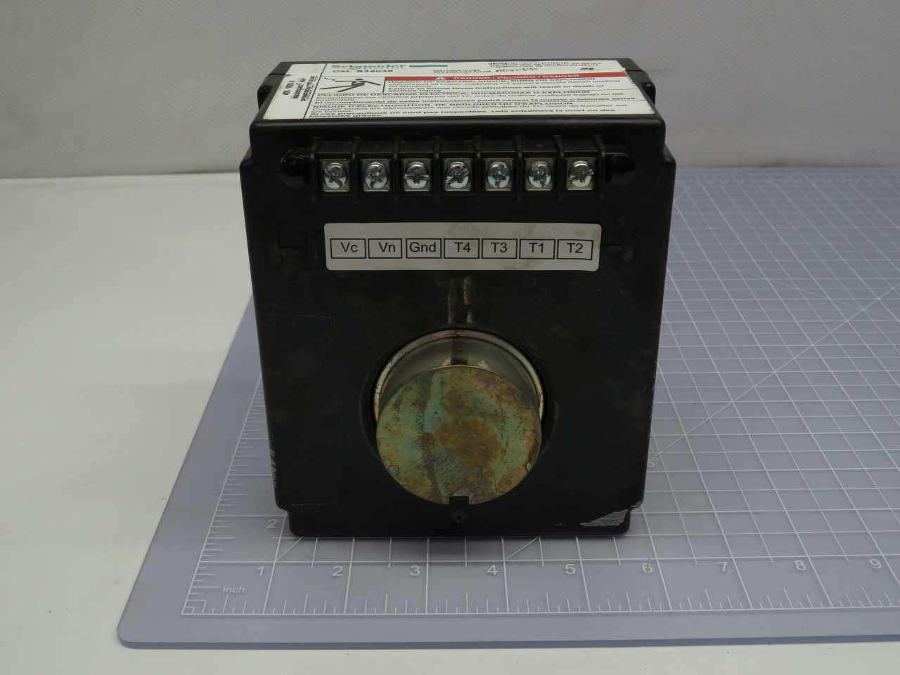 SCHNEIDER S34036 NEUTRAL CURRENT TRANSFORMER POWERPACT R 400 TO 1600A T186059 - POWER TRANSFORMERS