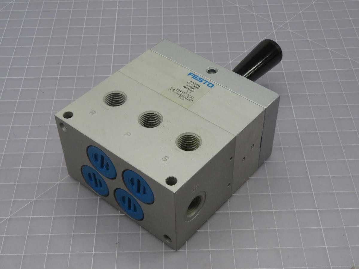 FESTO H-5/3-1/4 TOGGLE LEVER VALVE T221590 - PNEUMATIC VALVE