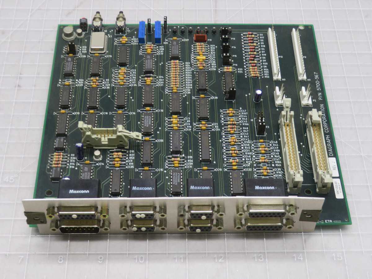 Diagraph Corporation 5700-567 Rev F Interface Board T210847 - PCB CIRCUIT BOARDS