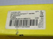 LOT OF 10 BUSSMANN NOS-25 FUSES T223400 - FUSES