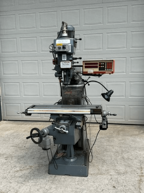 Republic Lagun FT-1 Vertical Mill - 42" x 9" Table, 2 HP, R-8, 2940 RPM, 220V 3-Phase - VERTICAL MILLING MACHINES