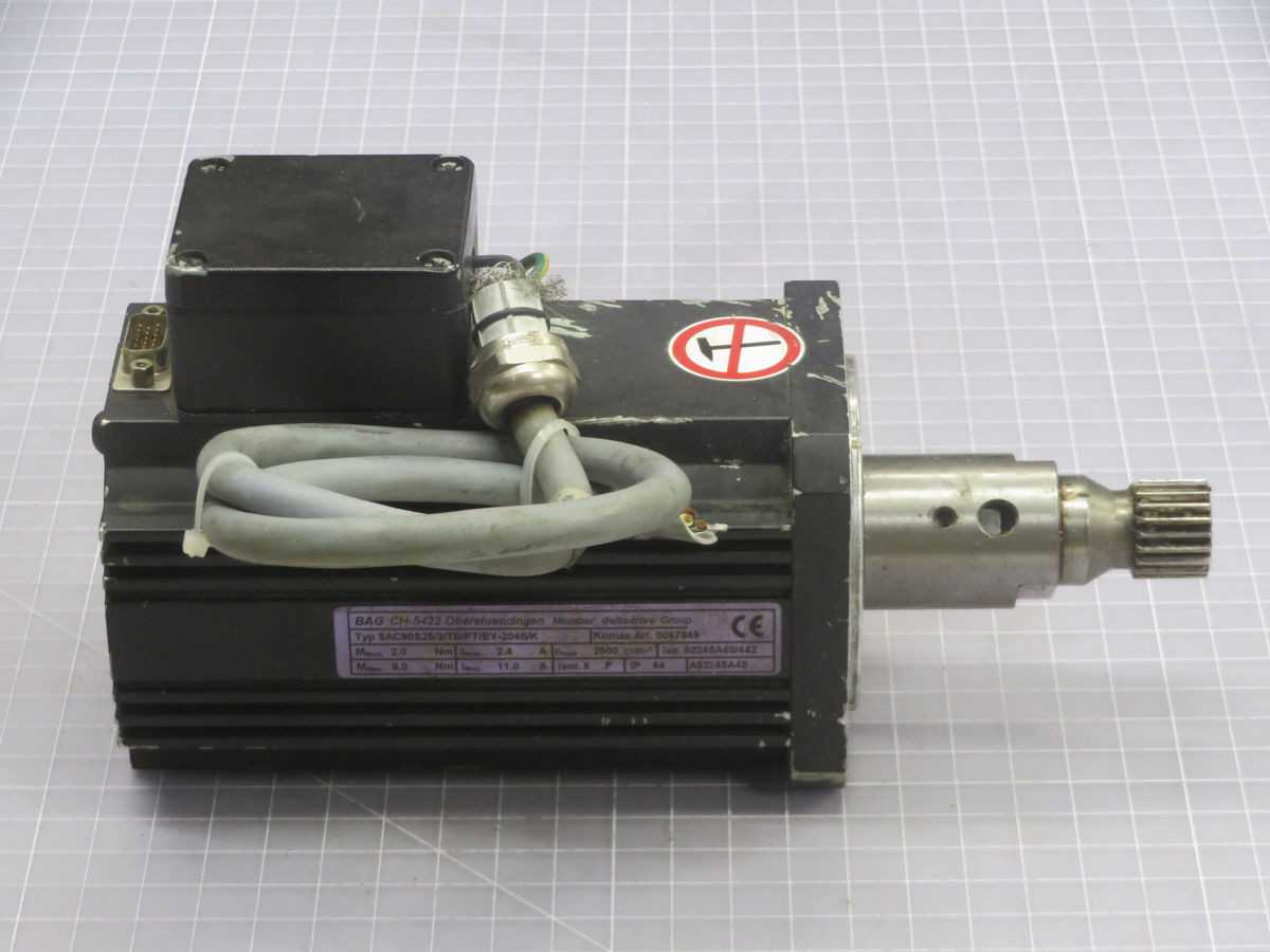 BAG SAC90S25/3/TB/FT/EY-2048/K AC SERVO MOTOR T247284 - SERVO