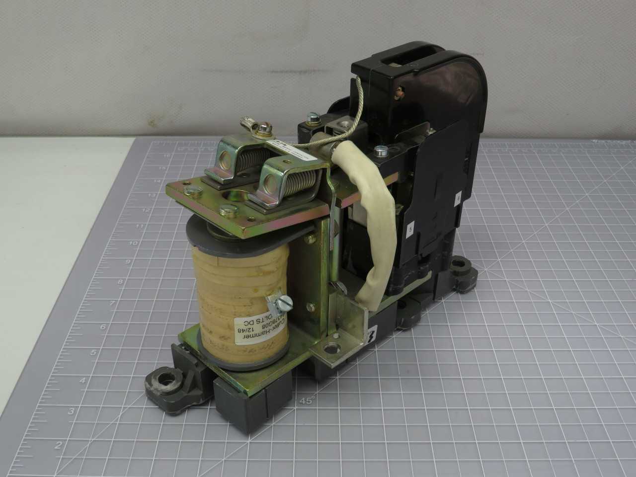 Cutler Hammer 30B4376G08 12/48 Contactor 125 VDC T189115 - DC CONTACTOR